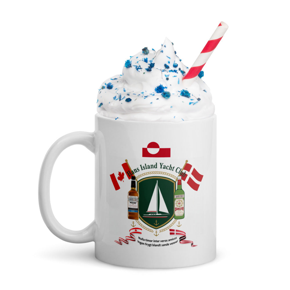 White glossy mug